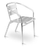 Silla baja de aluminio